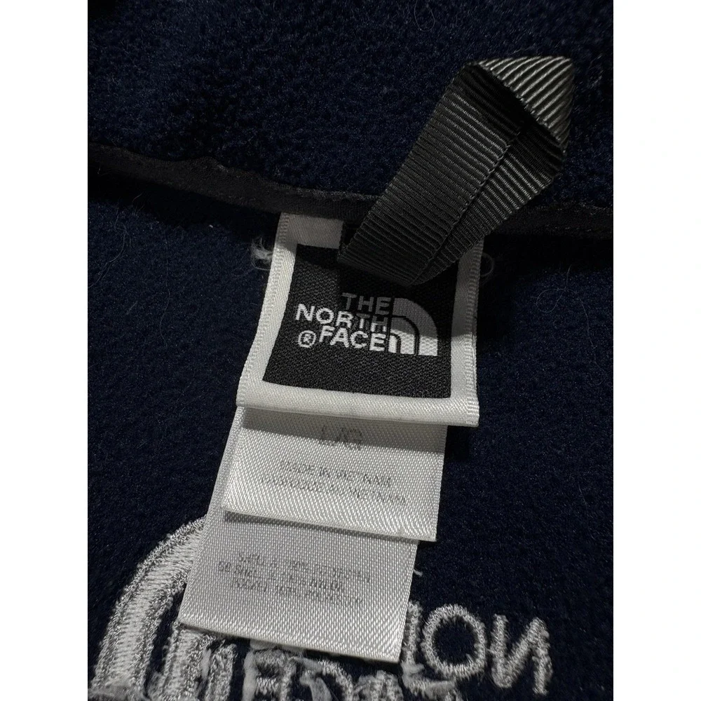 Vintage The North Face Khumbu Jacket Mens Large Navy Black Full Zip Fleece Flaw*